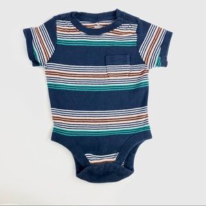 Striped baby onesie